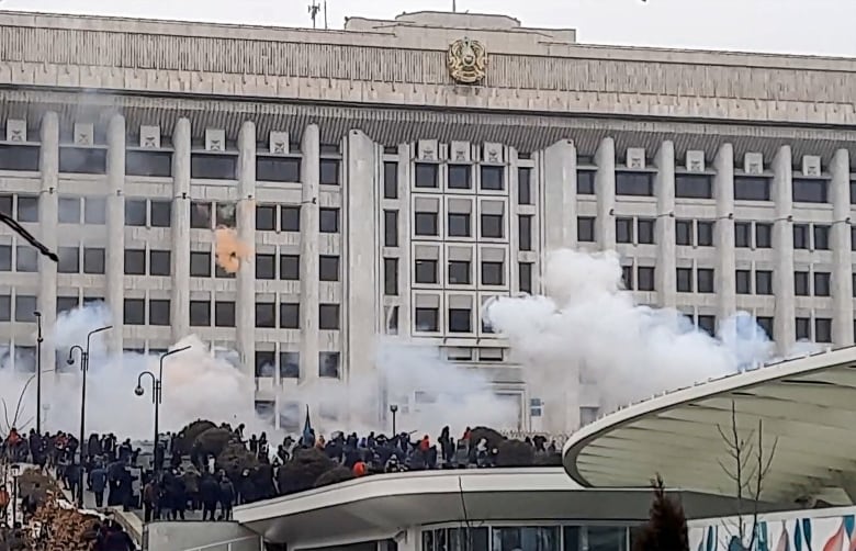 Kazakhstan declares a state of emergency in several cities as fuel price protests erupt