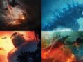 MonsterVerse poster collage: Godzilla, Kong: Skull Island, Godzilla: King of the Monsters, Godzilla vs.  kong