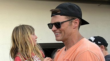 Tom Brady With Daughter Vivian At Horseback Riding Lessons: Photos – Hollywood Life