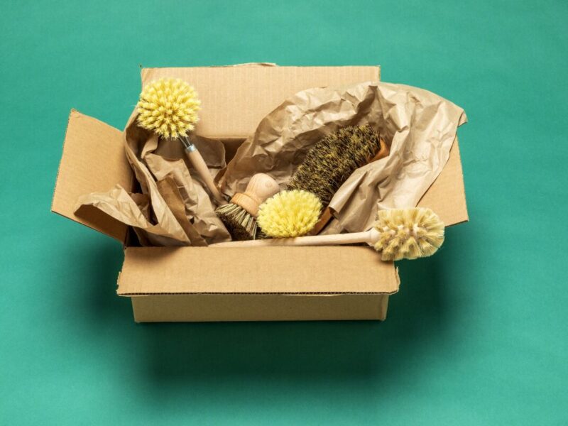Wild Minimalist packages sustainable products inside recyclable cardboard boxes